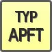 Piktogram - Typ: APFT